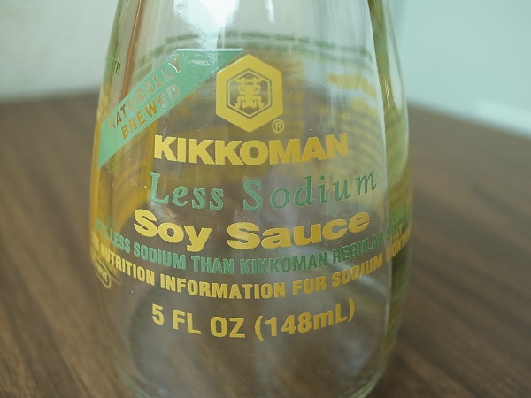 KIKKOMAN LESS SODIUM SOY SAUCE BOTTLE