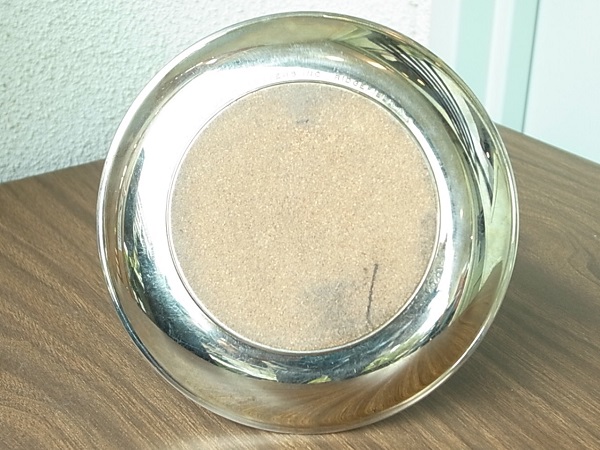 MID-CENTURY MR. PEANUT 50th ANNIVERSARY GOLD TONE TRAY