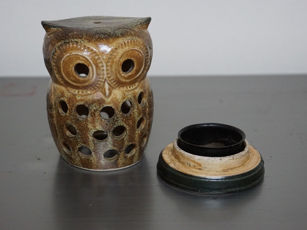 VINTAGE OWL CANDLE HOLDER