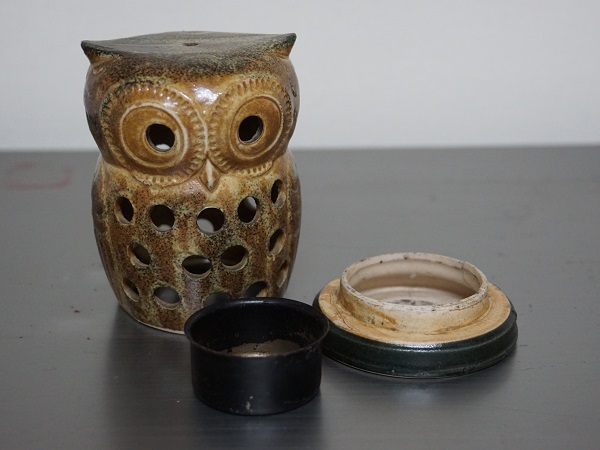 VINTAGE OWL CANDLE HOLDER