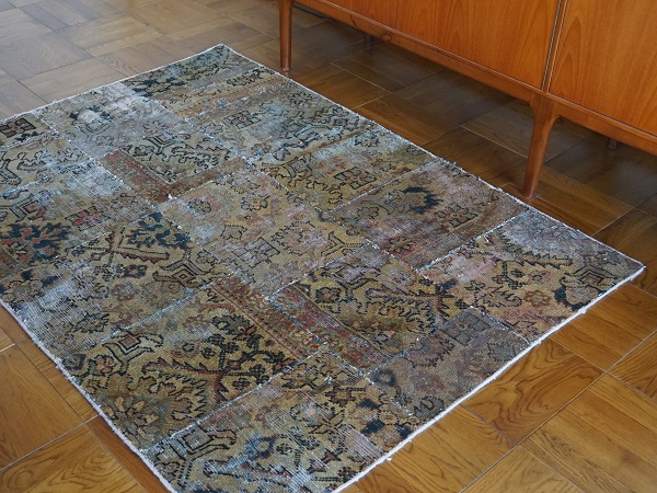VINTAGE PERSIAN PATCHWORK RUG