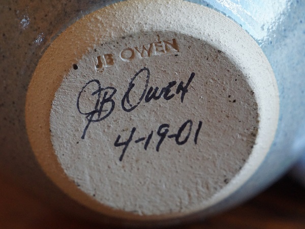 VINTAGE JB OWEN FLOWER VASE