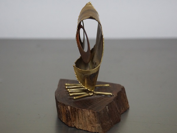 VINTAGE METAL CRAFT ART OWL