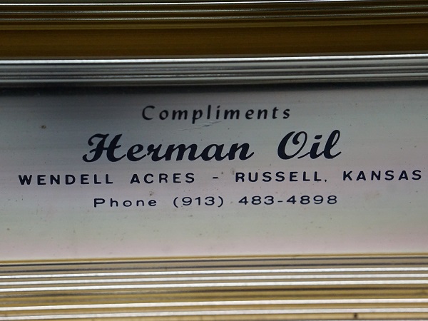 VINTAGE LETTER HOLDER HERMAN OIL